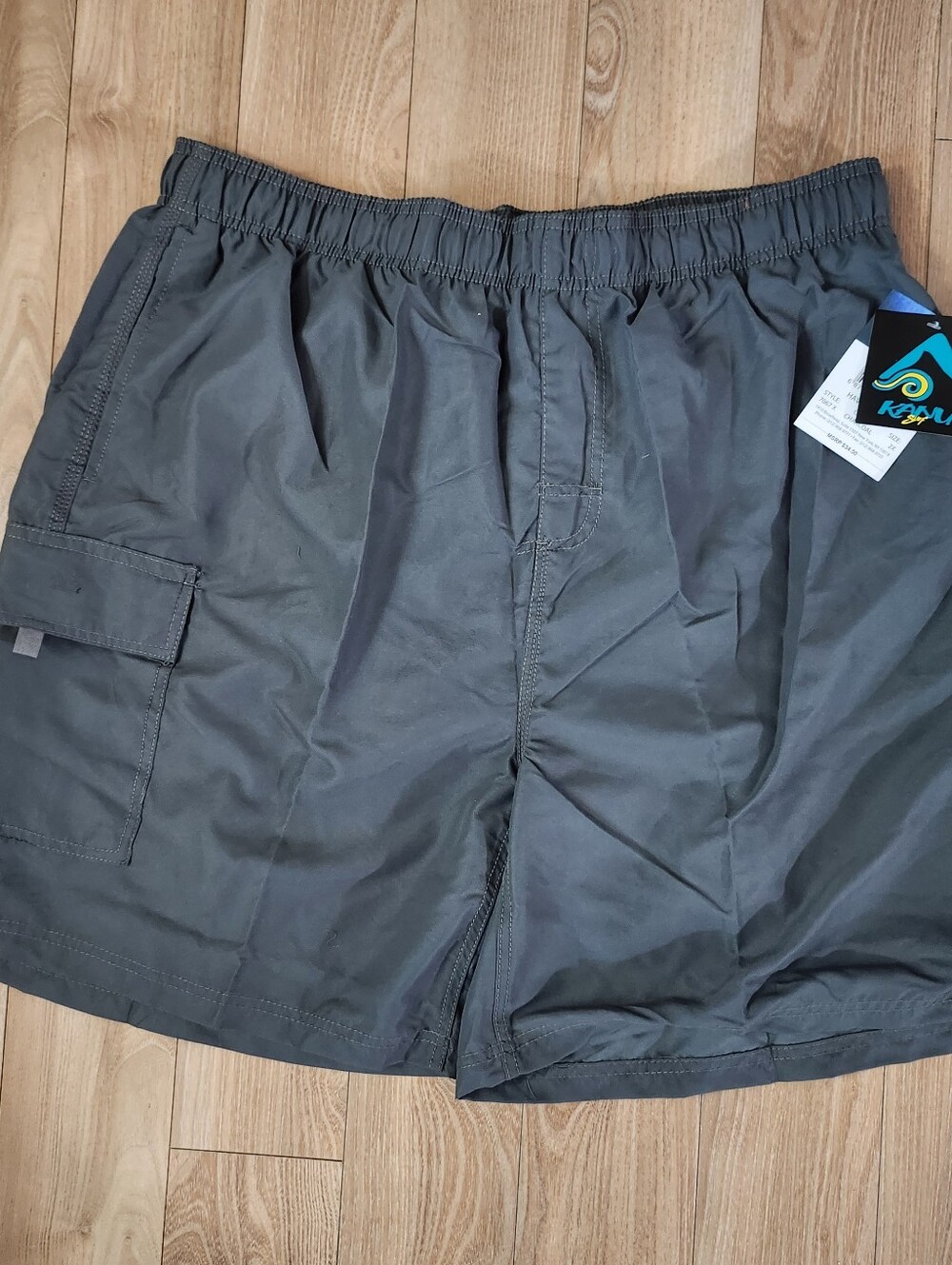 Men's Kanu Surf Gray Cargo Swim Shorts / 2XL / NWT